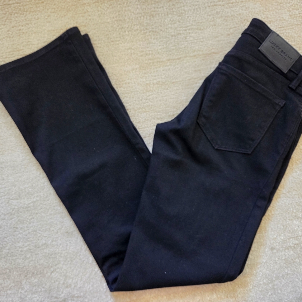 Lucky Brand Black Straight Leg Jeans